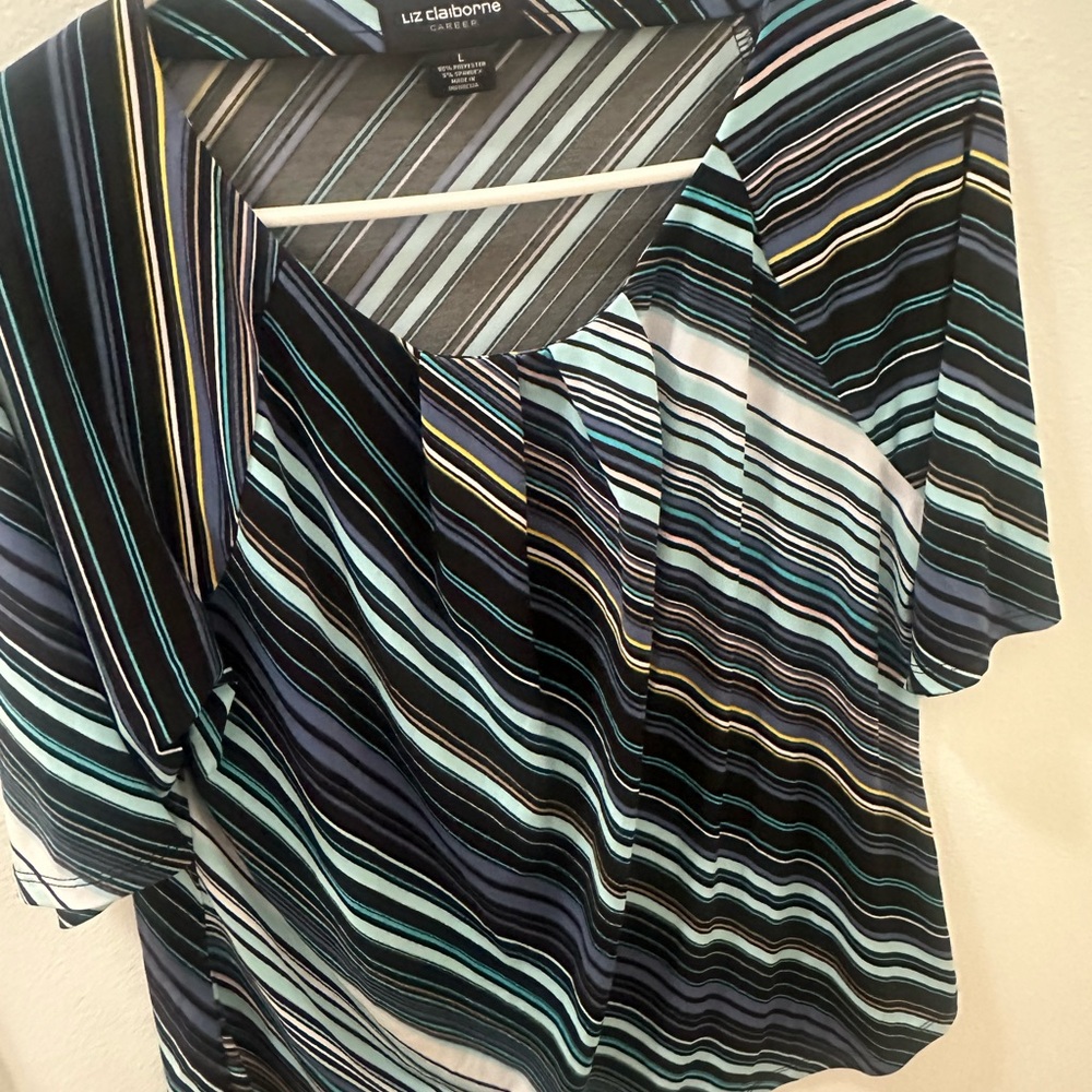 Liz Claiborne Women's Striped Top - Multicolor